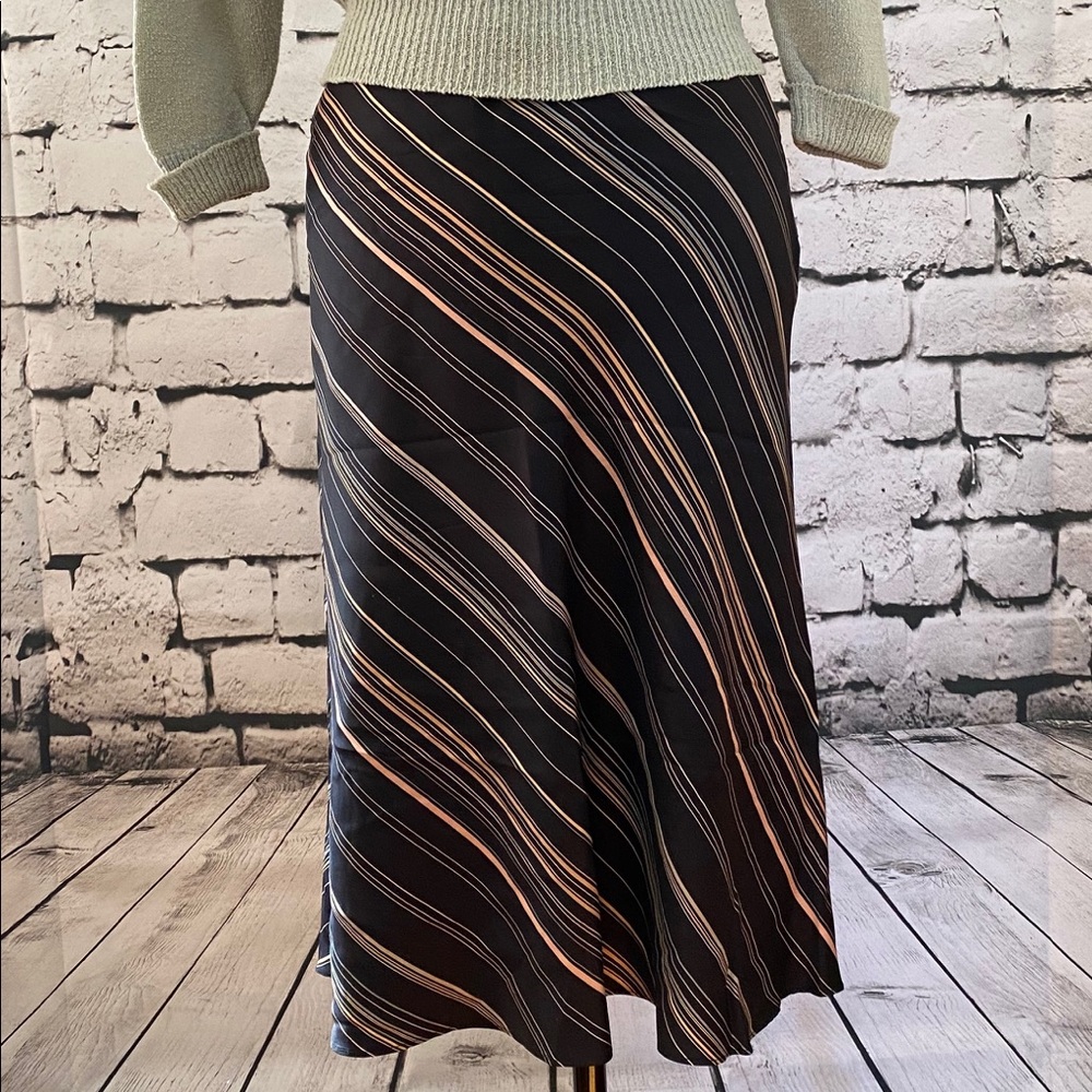 The Limited midi silk skirt